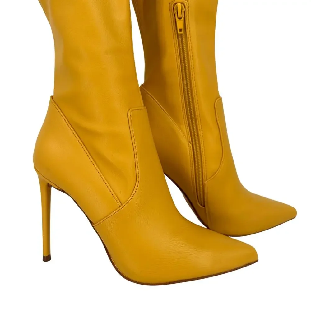 Steve Madden Women's Yellow Viktory Over-The-Knee Boots New without tags Size 6